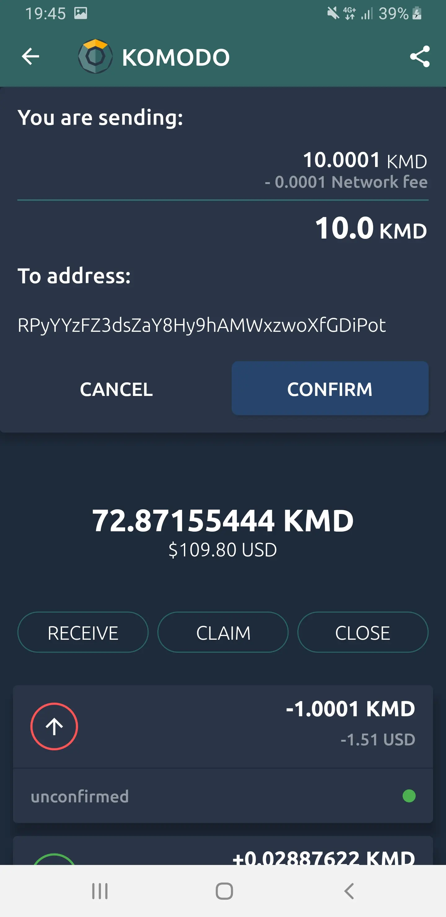  How to Withdraw or Send Funds Using Komodo Mobile Wallet